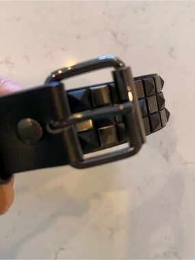 🔥 Closet Sale — 3 for $25 / 5 for $40 - Black Studded Kids Belt  Y2K Small